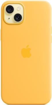 Apple iPhone 15 Plus Silicone Case with MagSafe sunshine