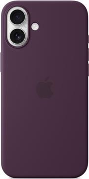 Apple iPhone 16 Plus Silicone Case with MagSafe plum