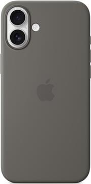 Apple iPhone 16 Plus Silicone Case with MagSafe stone gray