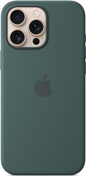 Apple iPhone 16 Pro Max Silicone Case with MagSafe lake green