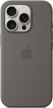 Apple iPhone 16 Pro Silicone Case with MagSafe stone gray