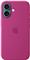Apple iPhone 16 Silicone Case with MagSafe fuchsia