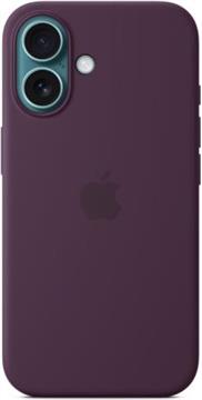 Apple iPhone 16 Silicone Case with MagSafe plum