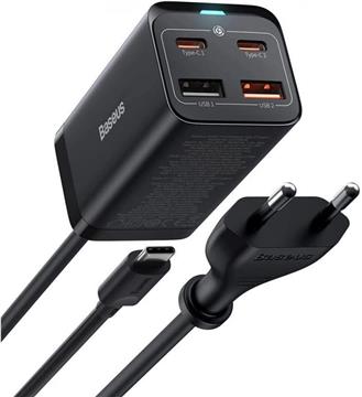 Punjač Baseus GaN3 Pro 2x USB-C + 2x USB 100W crni