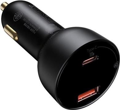 Punjač Baseus Superme USB + USB-C 100W + kabel USB-C crni