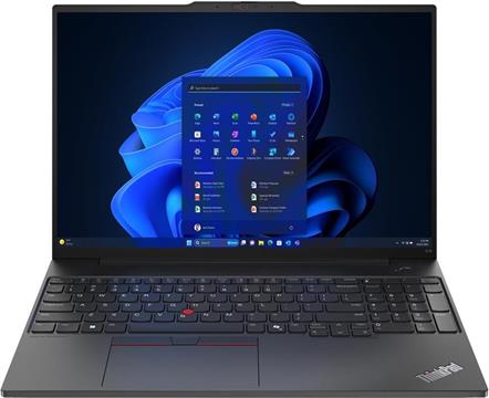 Lenovo ThinkPad E16 Intel Core Ultra 5 125U Laptop 40.6 cm (16") WUXGA 16 GB DDR5-SDRAM 512 GB SSD Wi-Fi 6E (802.11ax) Windows 11 Pro Black