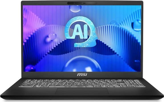 Prijenosno računalo MSI Modern 15 H AI C1MG Intel Core Ultra 7 / 32GB / 1TB SSD / 15.6" FHD / Windows 11 Pro (black)
