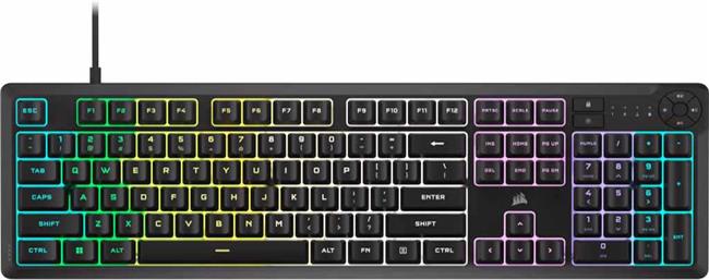 Tipkovnica Corsair K55 CORE RGB Gaming KeyboardBacklit Zoned RGB LED, Rubberdome