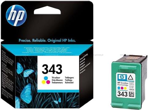 Tinta HP C8766EE (no. 343), Tri-colour