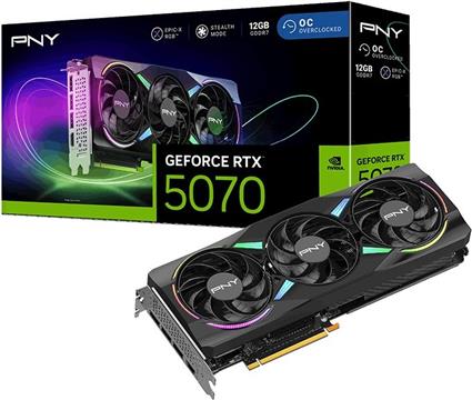 Grafička kartica PNY GeForce RTX 5070 EPIC-X RGB OC 12GB GDDR7