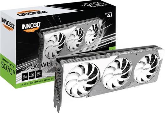 Grafička kartica Inno3D GeForce RTX 5070 Ti X3 OC White 16GB
