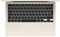Prijenosno računalo Apple MacBook Air 13" M4 10C CPU / 8C GPU 16GB 256GB SSD, Starlight, MW0Y3D/A
