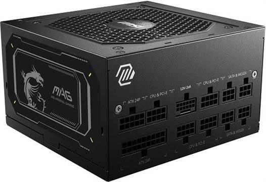 Napajanje MSI MAG A750GL PCIE5 II 750W 80Plus Gold ATX 3.1 potpuno modularno 120mm ventilator, crno