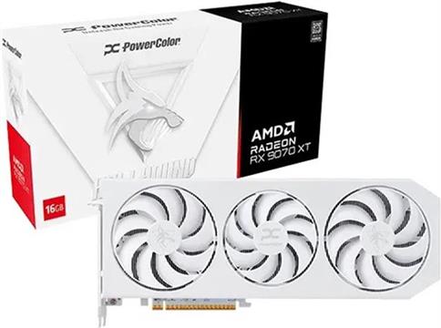 Grafička kartica PowerColor Radeon RX 9070 XT 16GB Hellhound Spectral White OC GDDR6 3Fan