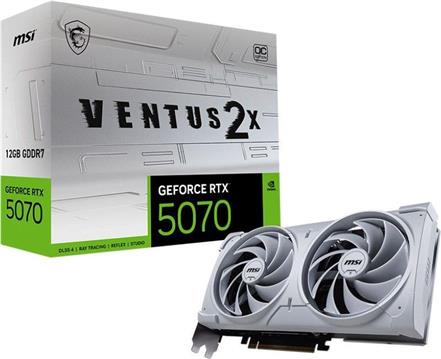 Grafička kartica MSI GeForce RTX 5070 12G VENTUS 2X OC WHITE