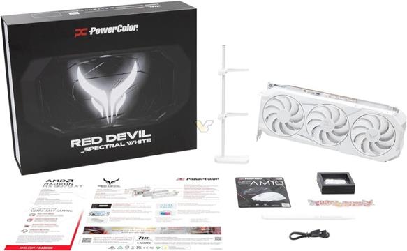 Grafička kartica PowerColor Radeon RX 9070 XT 16GB Red Devil Spectral White OC GDDR6 3Fan