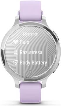 Pametni sat Garmin Lily 2 Active Silver Purple Jasmine sa silikonskim remenom, 010-02891-01
