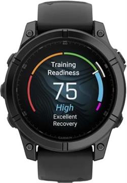Pametni sat Garmin Fenix E 47mm AMOLED Slate Gray Steel s crnim remenom, 010-03025-01