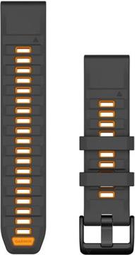 Zamjenski remen za Garmin Fenix 8 Graphite/Spark Orange, 010-13392-05