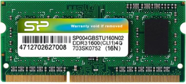 Memorija za prijenosno računalo SILICON POWER DDR3 8GB 1600MHz CL11, SP008GBSTU160N02