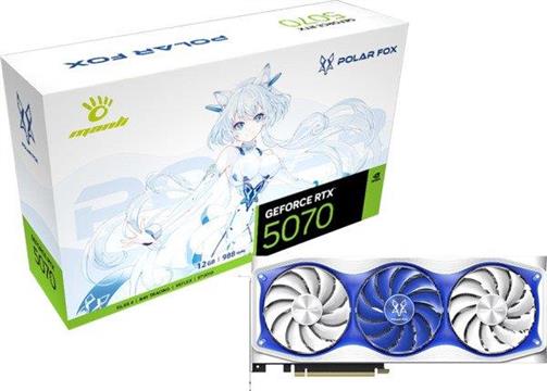 Grafička kartica Manli GeForce RTX 5070 12GB Polar Fox OC