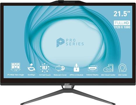 All-in-one MSI PRO AP222T 13M-091XEU i5 / 8GB / 256GB SSD / 21.5" FHD / NoOS / black