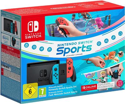 Konzola Nintendo Switch Neon Red/Neon Blue s Switch Sports setom, Black