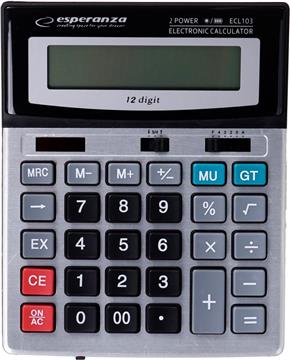 Esperanza ECL103 calculator Desktop Basic Black, Grey