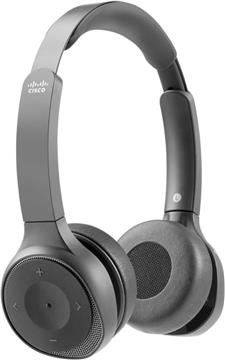 Bežične slušalice Cisco 730 Dual On-Ear, Carbon Black s putnom futrolom i USB adapterom