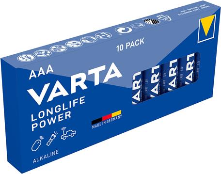 Batterie AAA (LR03) 1.5V *Varta* LongLife - 10-Pack