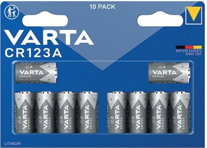 Batterie CR 123A 3 V *Varta* Fotobatterien - 10-Pack