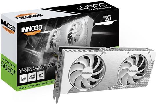Grafička kartica Inno3D GeForce RTX 5060 Ti Twin X2 OC White 8GB GDDR7