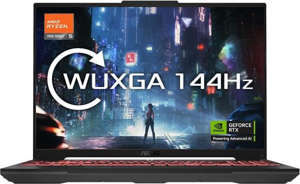 ASUS TUF Gaming A16 FA607NU-R5085W AMD Ryzen™ 5 7535HS Laptop 40.6 cm (16") WUXGA 8 GB DDR5-SDRAM 512 GB SSD NVIDIA GeForce RTX 4050 Wi-Fi 6 (802.11ax) Windows 11 Home Black, Grey