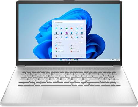 Prijenosno računalo HP 17-CN2068CL i5-1235U Notebook 43.9 cm (17.3") Full HD Intel® Core™ i5 8 GB DDR4-SDRAM 512 GB SSD Wi-Fi 5 (802.11ac) Windows 11 Home Silver REPACK New Repack/Repacked