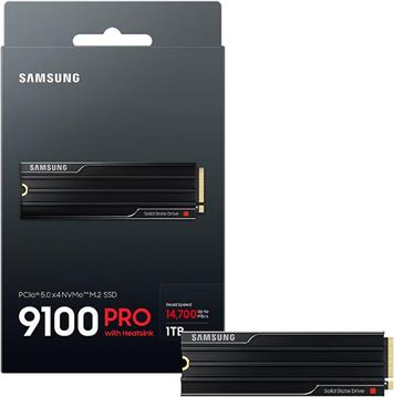 SSD 1TB M.2 80mm PCI-e 5.0 x4 NVMe 2.0, V-NAND TLC, Samsung 9100 PRO HeatSink (MZ-VAP1T0CW)