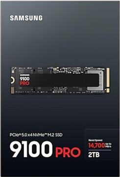 SSD 2TB M.2 80mm PCI-e 5.0 x4 NVMe 2.0, V-NAND TLC, Samsung 9100 PRO (MZ-VAP2T0BW)