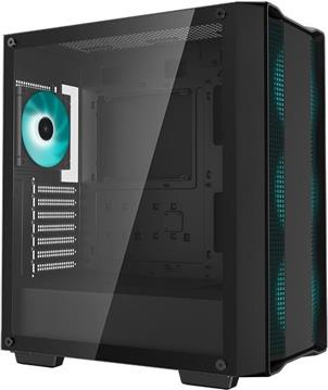 Case DeepCool CC560 V2, ATX, LED, tempered glass, black