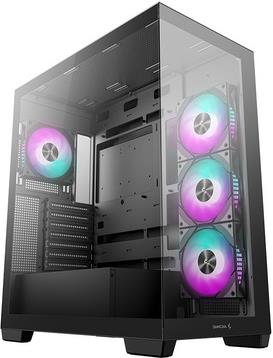 Case DeepCool CG580 4F, ATX, Midi-Tower, Tempered Glass, Black