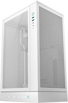 Case DeepCool CH270 DIGITAL, Micro-ATX, LCD, Tempered glass, White