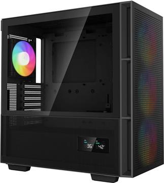 Case DeepCool CH560 Digital, ATX, ARGB, LCD, Tempered Glass, Black