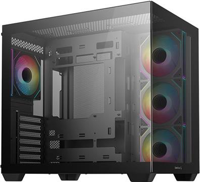 Case DeepCool GC530 4F, ATX, Midi-Tower, ARGB, Tempered Glass, Black