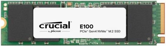 Crucial E100 480GB PCIe Gen4 2280 NVMe M.2 SSD (Tray)