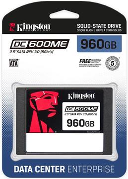 Kingston DC600ME 960GB Enterprise SSD 2.5" SATA Read/Write: 560 / 530 MB/s, Random Read/Write IOPS 94K/65K (Mixed-Use) TCG Opal