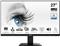 MSI PRO MP273A Professional Business Monitor, 27" 100Hz, FHD (1920 x 1080), 16:9, IPS, CR 1000:1, 1ms (MPRT) / 4ms (GTG), Anti-glare, 1x DP, 1x HDMI, 1x VGA, 2x 3W Speakers, VESA (75x75)