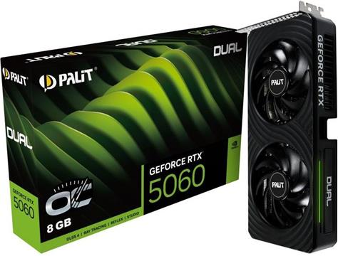 Grafička kartica Palit GeForce RTX 5060 Dual OC 8GB