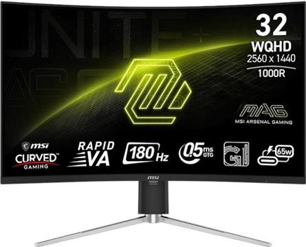 Monitor MSI MAG 325CQRXF E2 31.5" / WQHD / 240Hz / 0.5ms (GtG) / curved / black