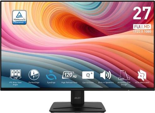 Monitor MSI PRO MP271A E2 / 27" / FHD / IPS / 120Hz / 1ms (MPRT) / black