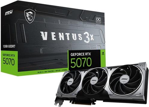 Grafička kartica MSI GeForce RTX 5070 12G VENTUS 3X OC