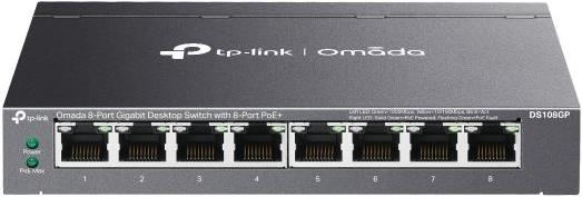 TP-Link Omada 8-Port Gigabit Unmanaged Desktop Switch, 8-Port PoE