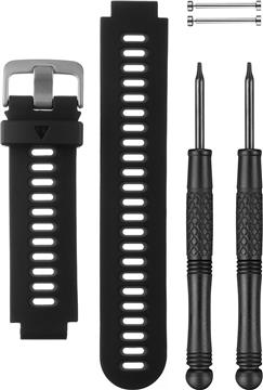 Garmin Ersatzarmband Schwarzes/Graues aus Silikon